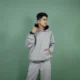 GREY BASIC HOODIE - XL