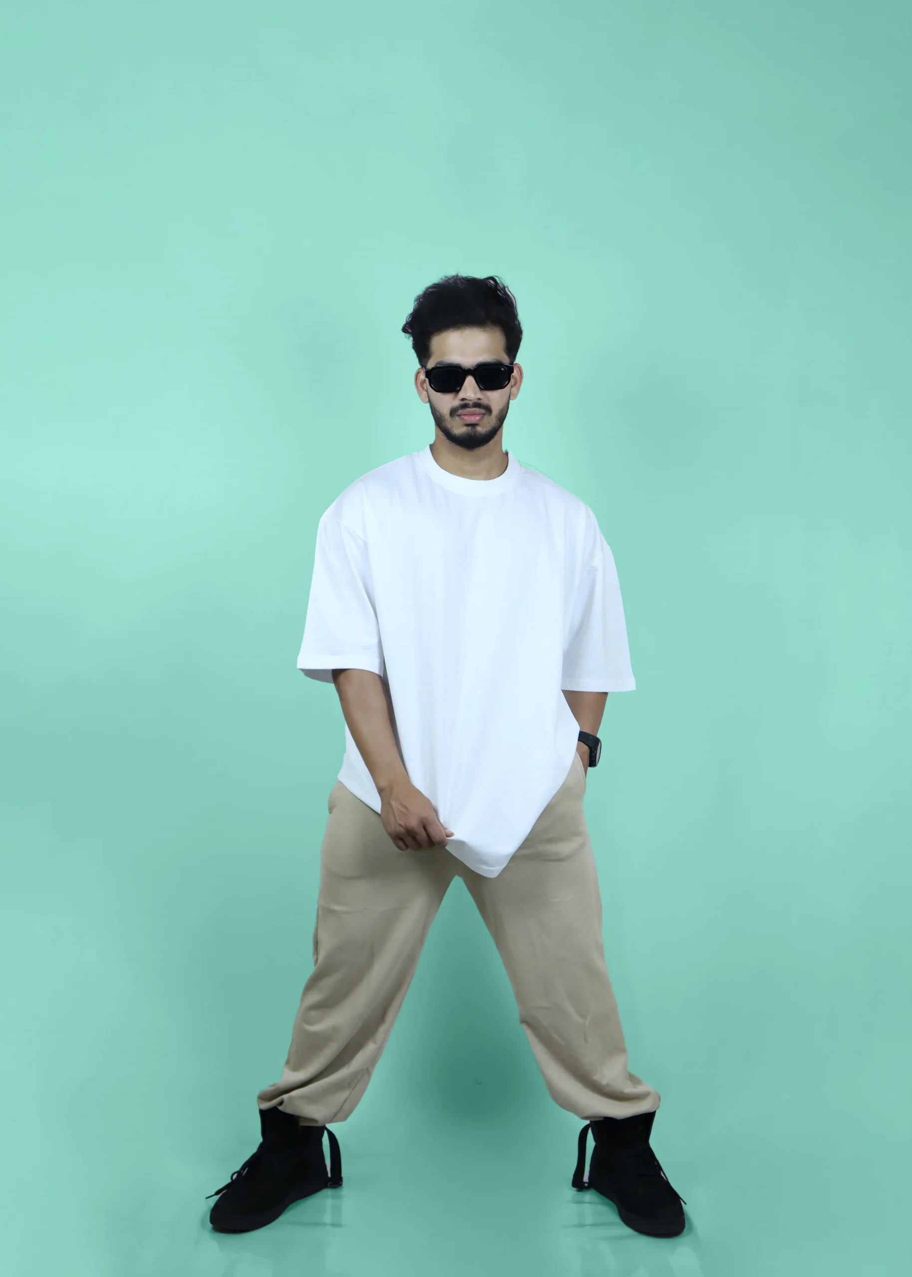White Basic Oversized T-shirt